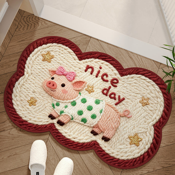 Adorable Dog-Themed Area Mat Bowlift