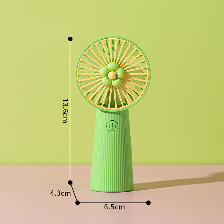 Flower-Themed Handheld Cooling Fan Bowlift