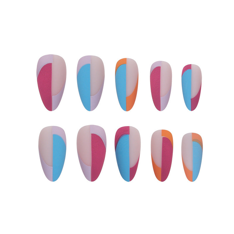 Artistic Pointed Press-On Nail Set Bowlift