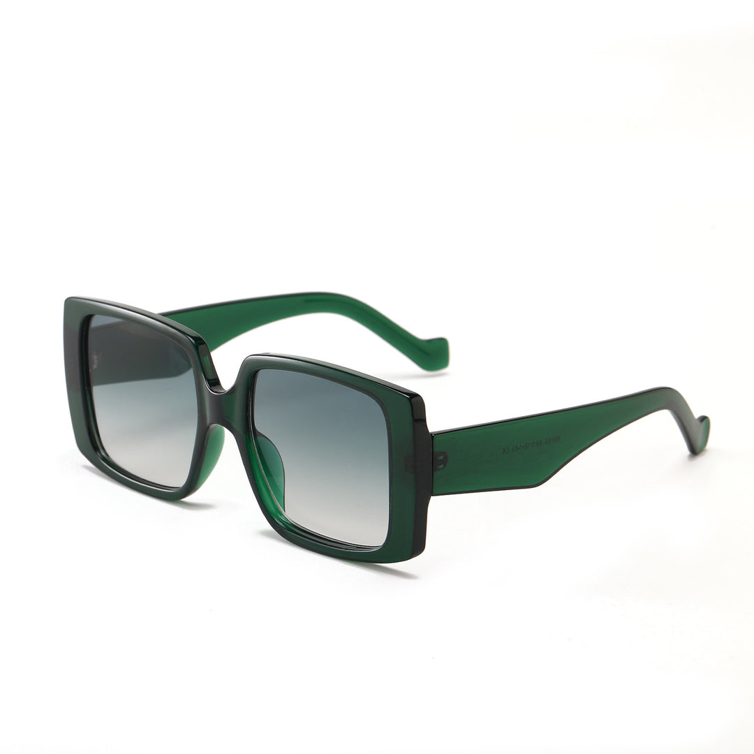 Women's modern square sunglasses with mirrored lenses Bowlift
