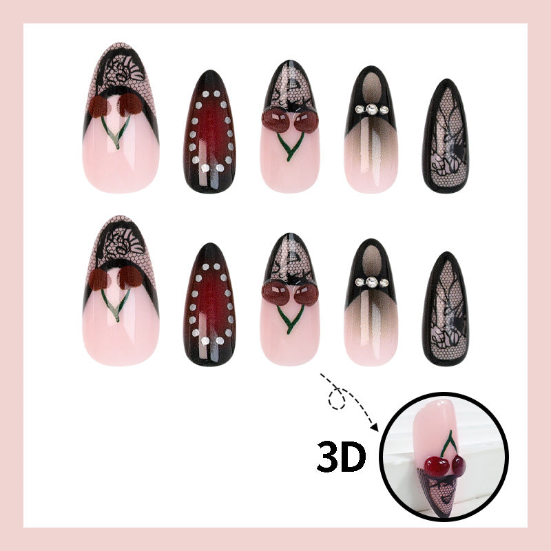 Nail art set with playful fruit and flower designs Bowlift