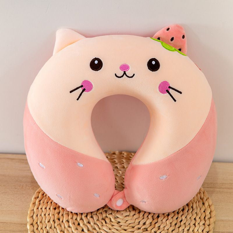 Unisex Neck Support Pillow with Cute Animal Design Bowlift