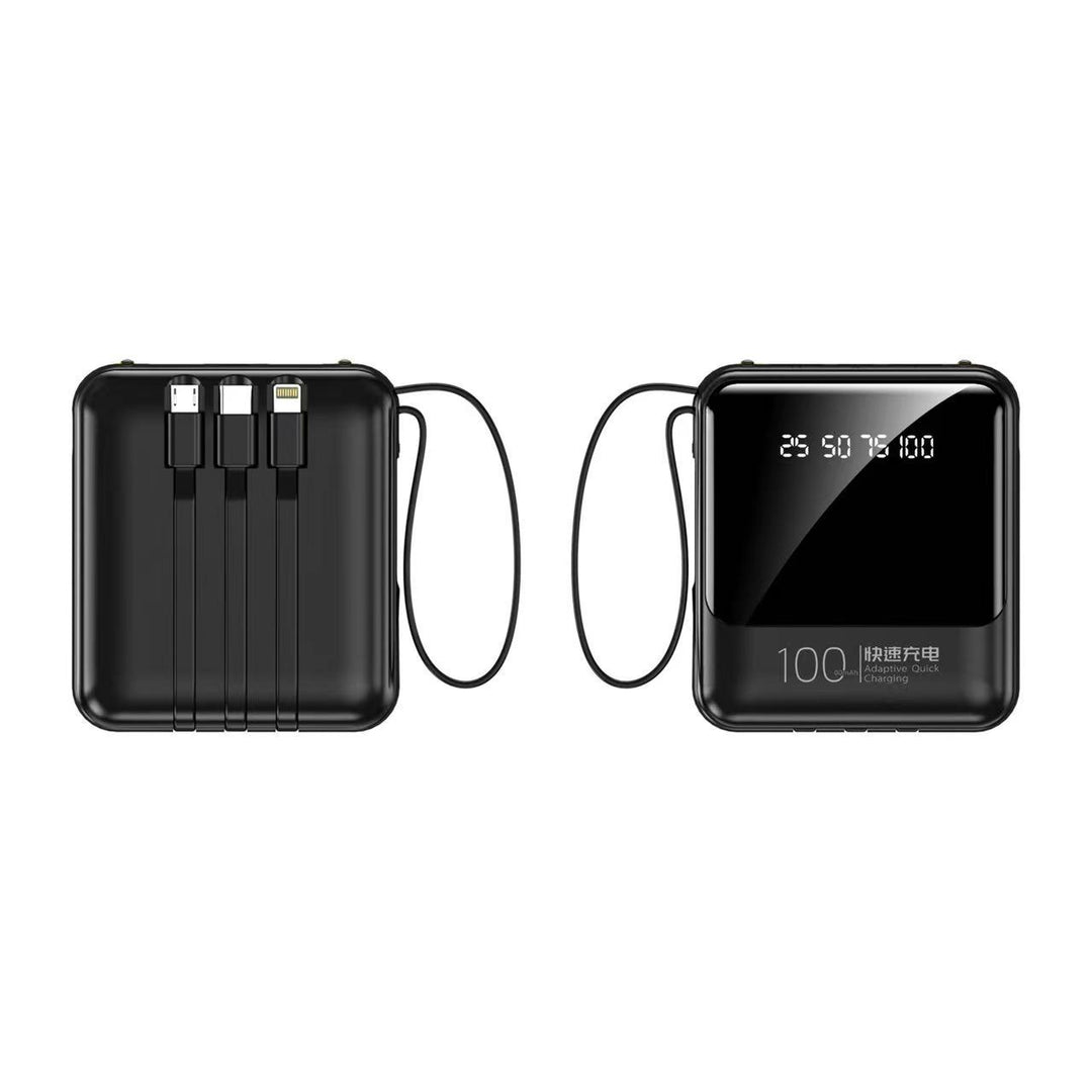Power bank with multifunctional charging cable Bowlift