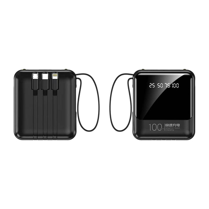 Power bank with multifunctional charging cable Bowlift