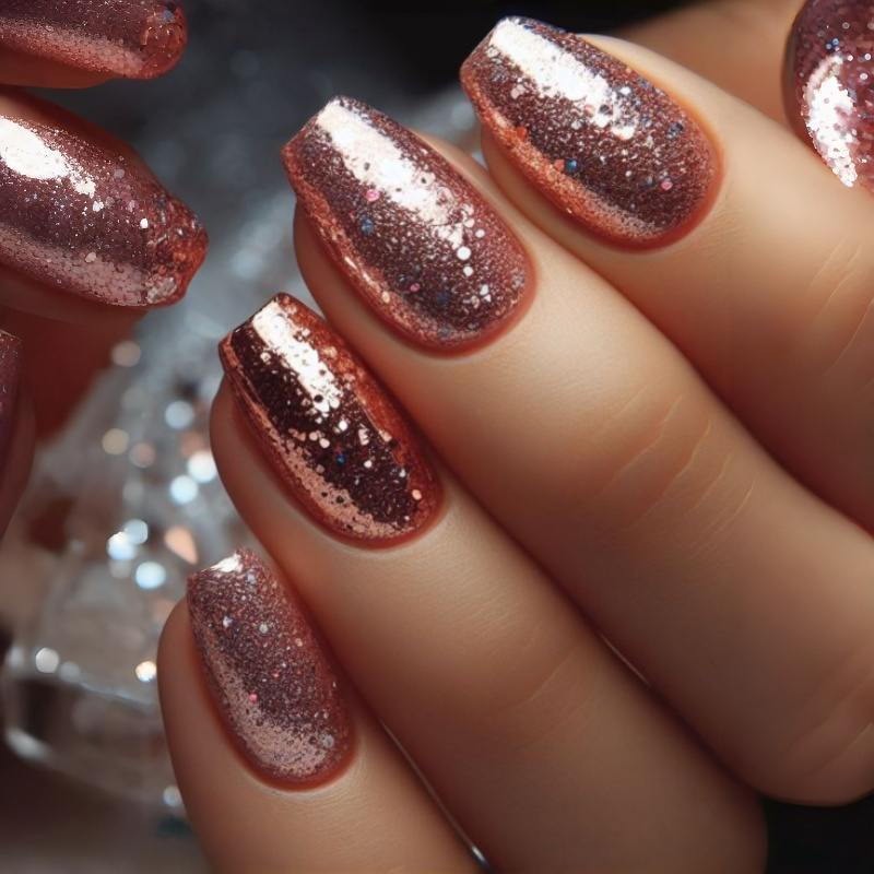 Glittery Acrylic Press-On Nail Kit Bowlift