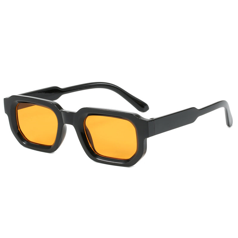 Women's fashionable square sunglasses with clear frame Bowlift