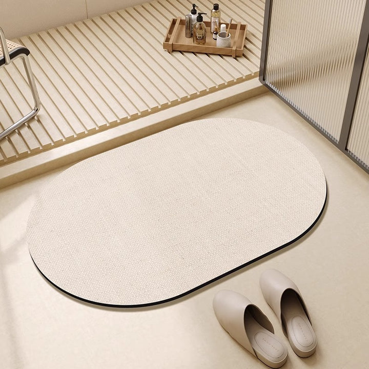 Geometric Design Bath Rug Bowlift