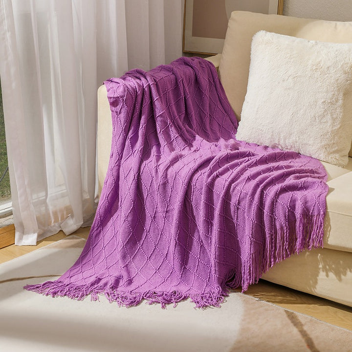 Cozy Textured Throw Blanket