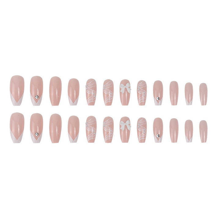 Elegant Acrylic Press-On Nail Set Bowlift