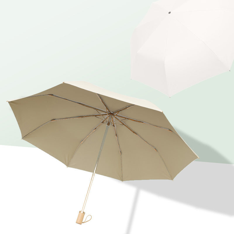 Women Foldable UV Protection Umbrella with Sturdy Frame Bowlift