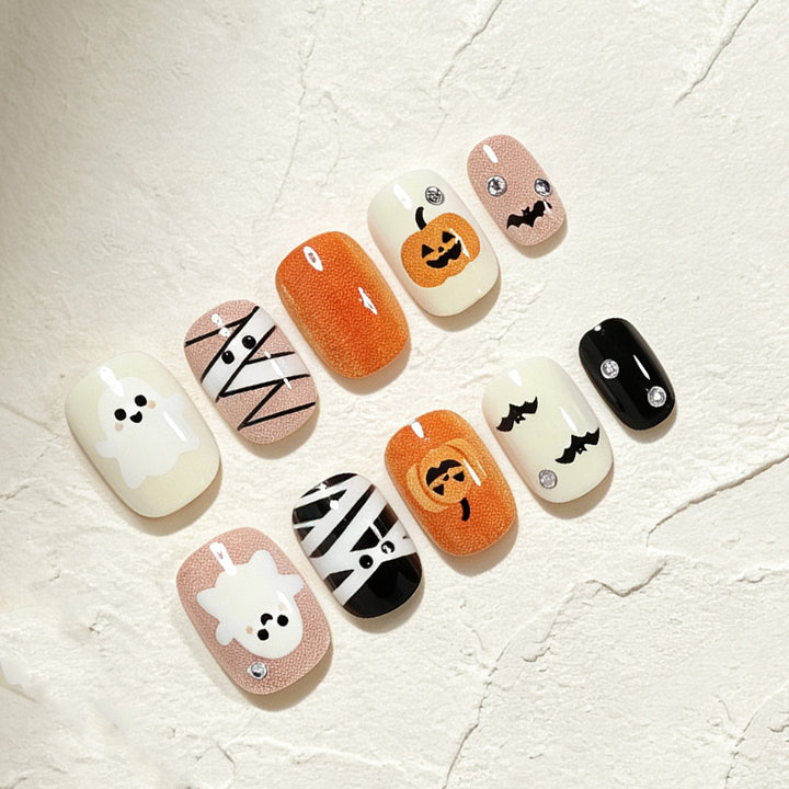 Creative Nail Art Set with Halloween Designs Bowlift