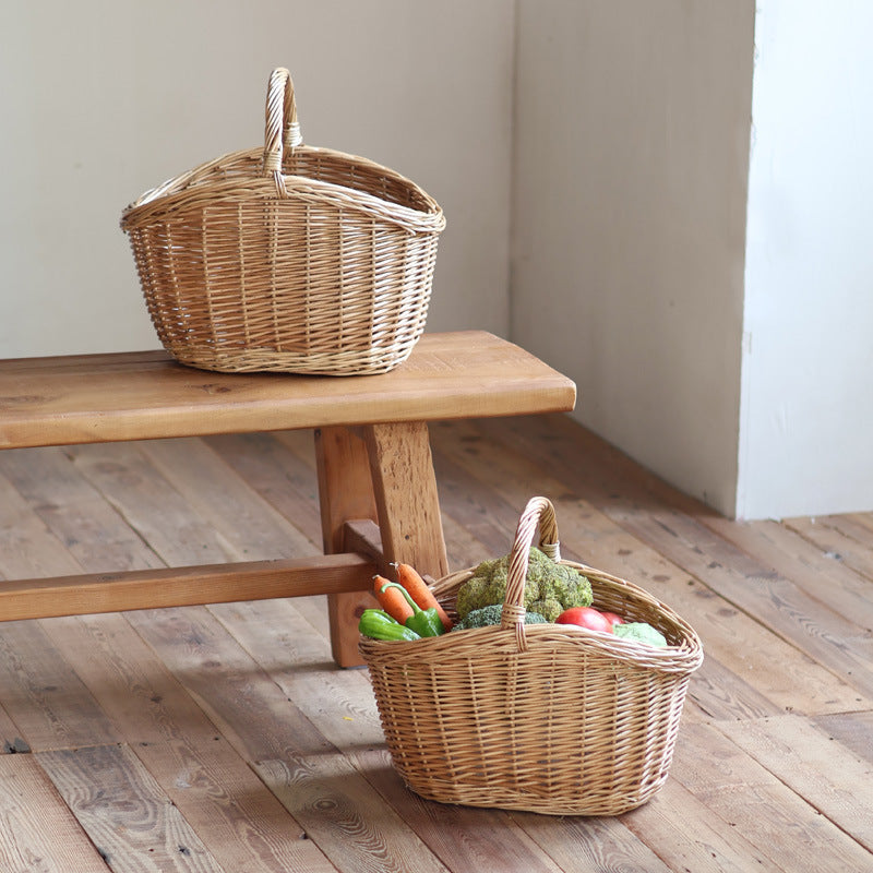 Storage basket made of natural rattan Bowlift