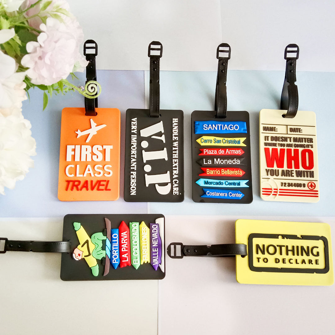 Unisex Luggage Tag with Airplane Design Bowlift