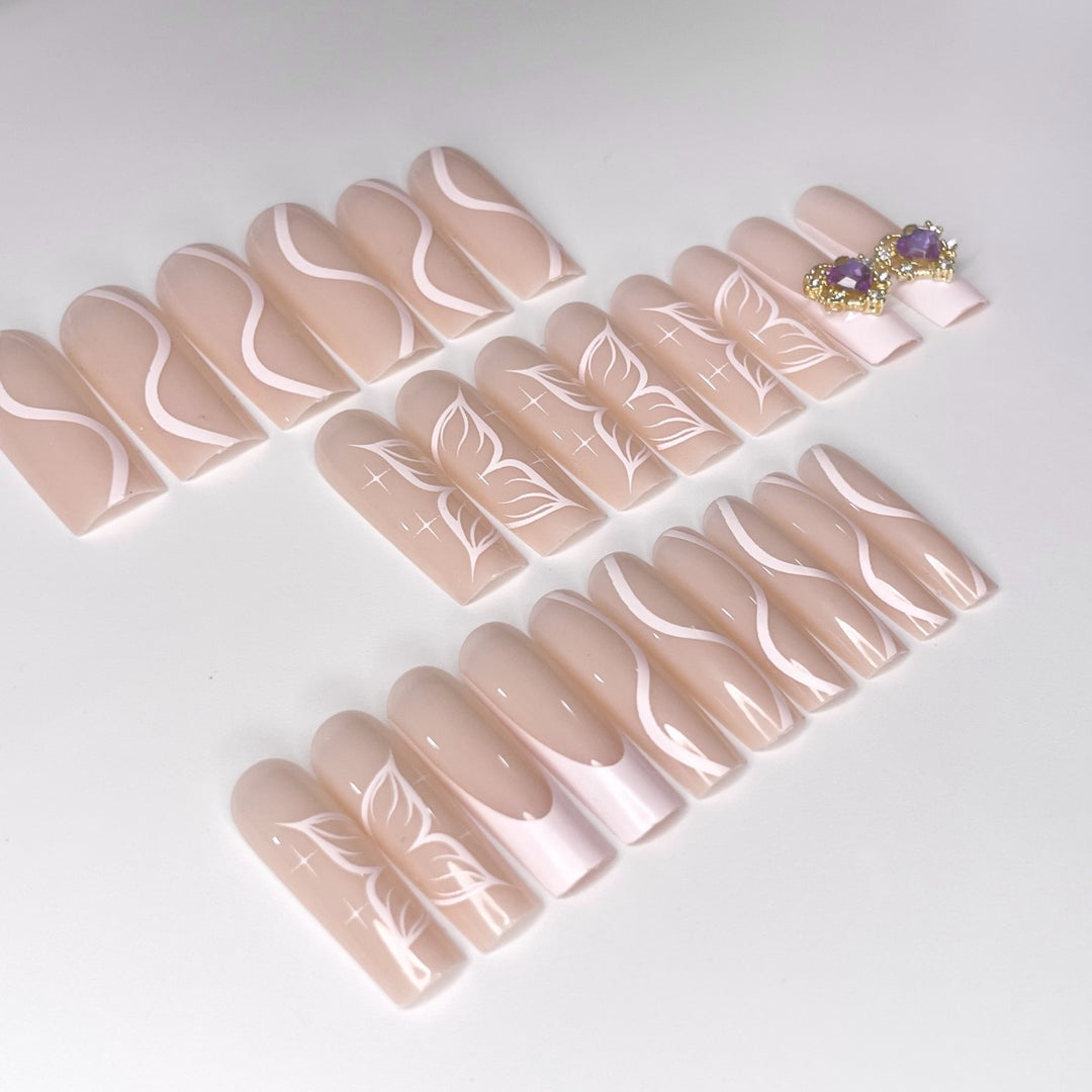 Ornate Floral Nail Extensions Bowlift