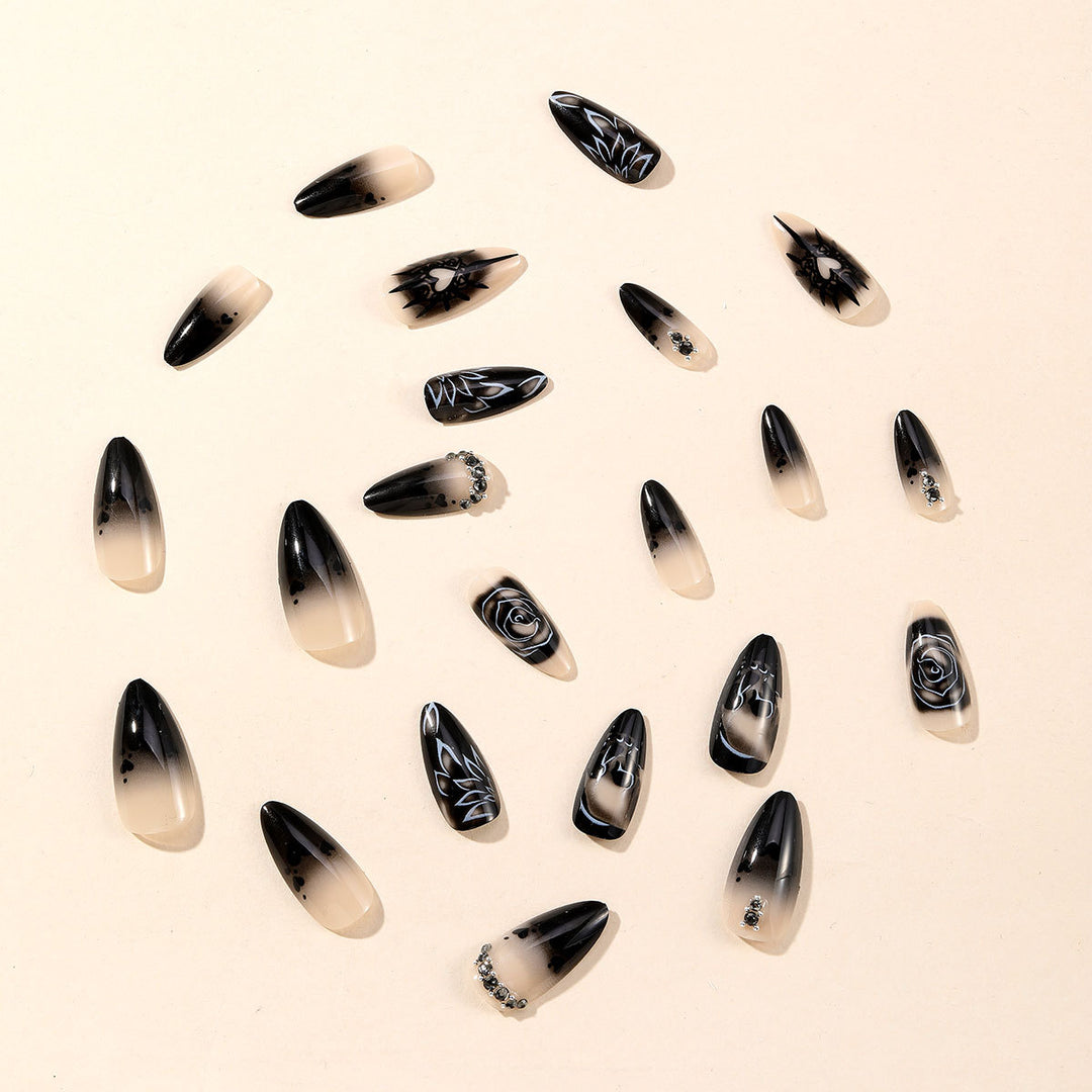 Gothic-Themed 3D Nail Art Extensions Bowlift