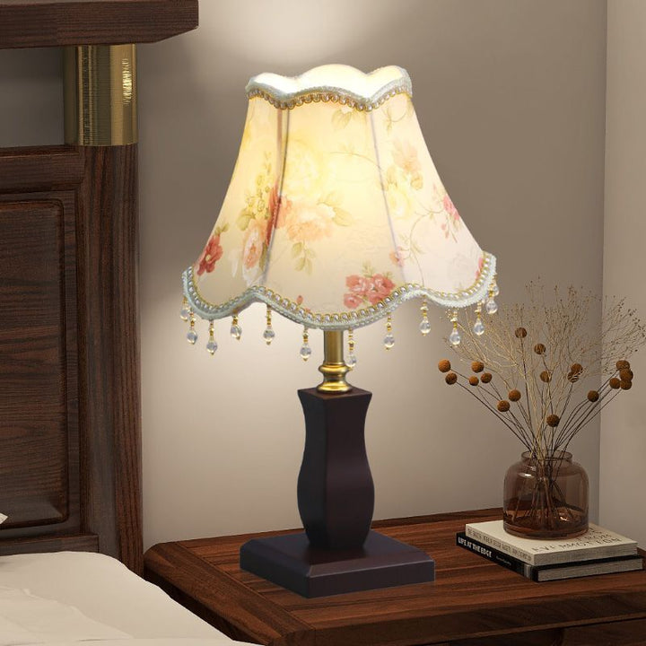 Elegant Table Lamp with Pleated Shade