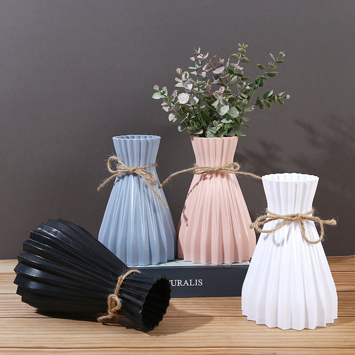 Decorative Pleated Flower Vase