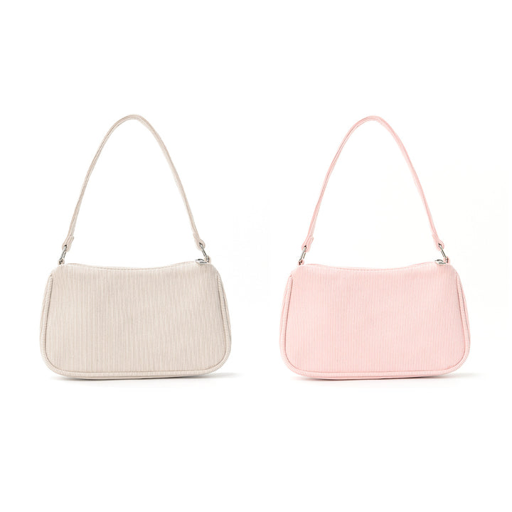 Fashionable shoulder bag with elegant ribbed design Bowlift