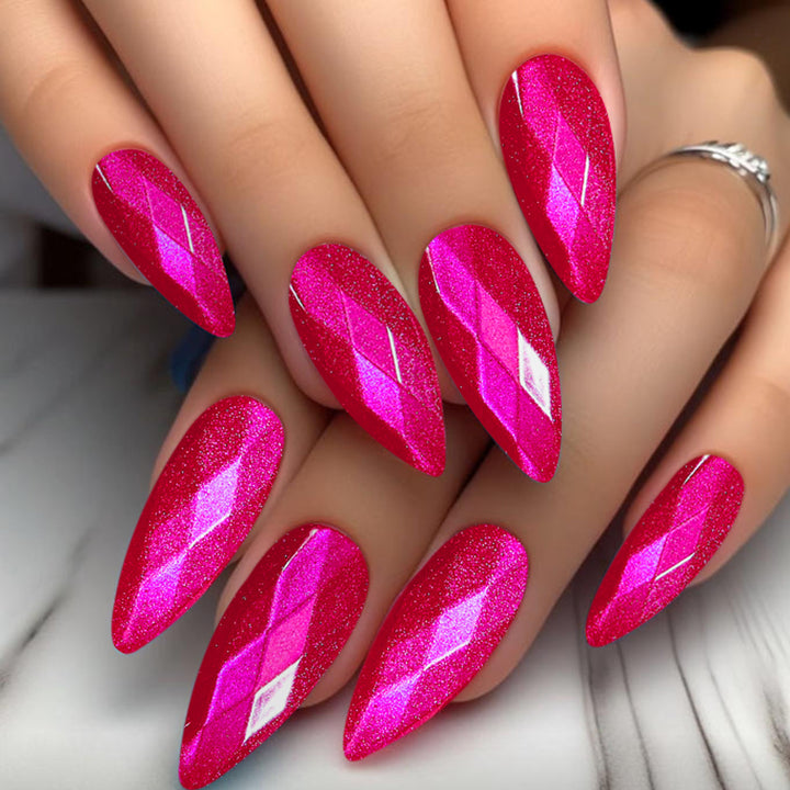 Glamorous Stiletto Nail Art Extensions Bowlift