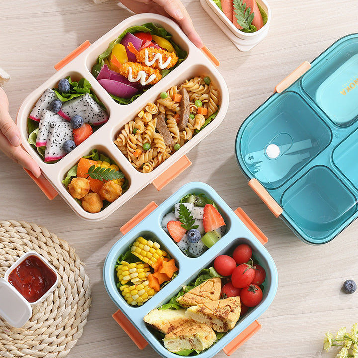 Multi-Sectional Food Storage Container with Airtight Seal