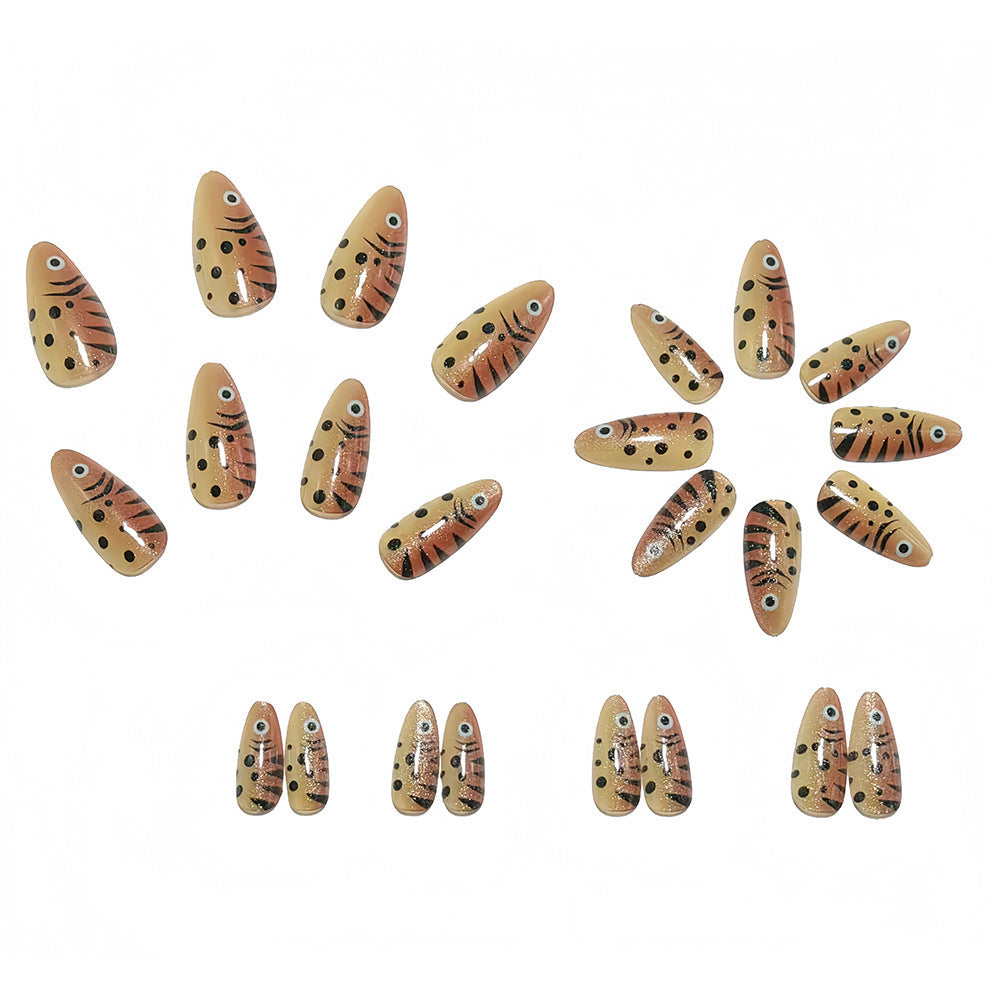 Artificial nails with fish motif Bowlift