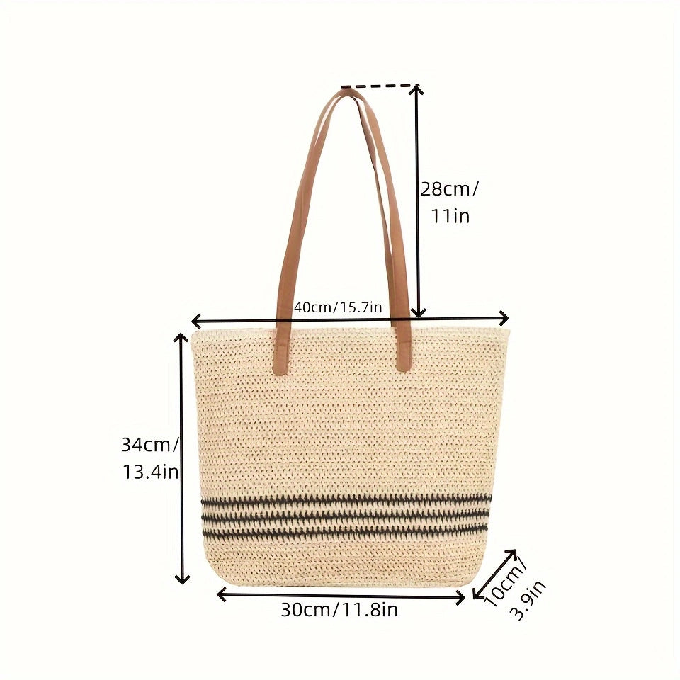 Spacious beach bag with durable synthetic leather handle Bowlift