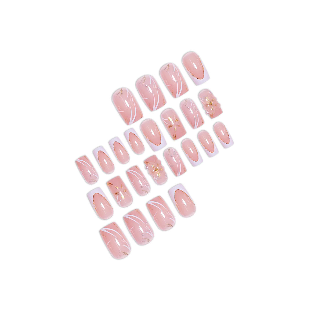 Elegant Nail Art Press-On Set Bowlift