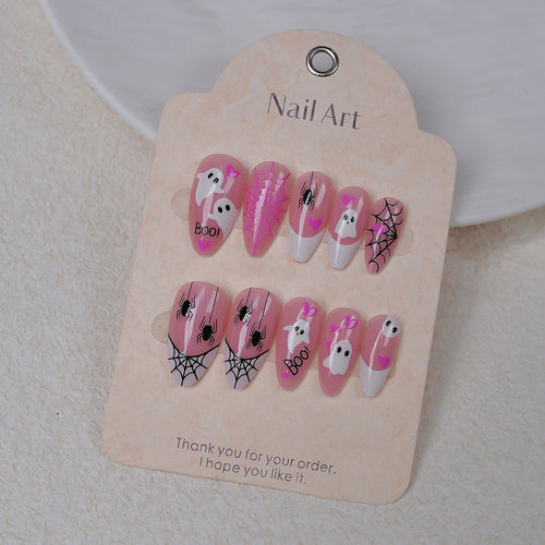 Halloween-Themed Press-On Nail Art Set Bowlift