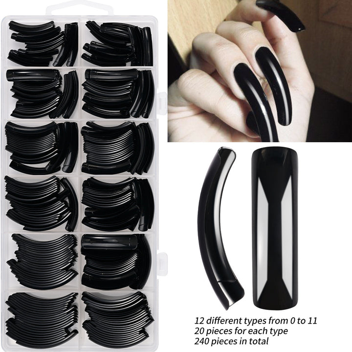 Premium Long Stiletto Nail Tip Set Bowlift