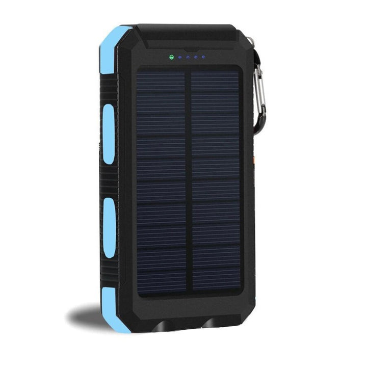 Solar power bank with high charging efficiency and robust housing Bowlift