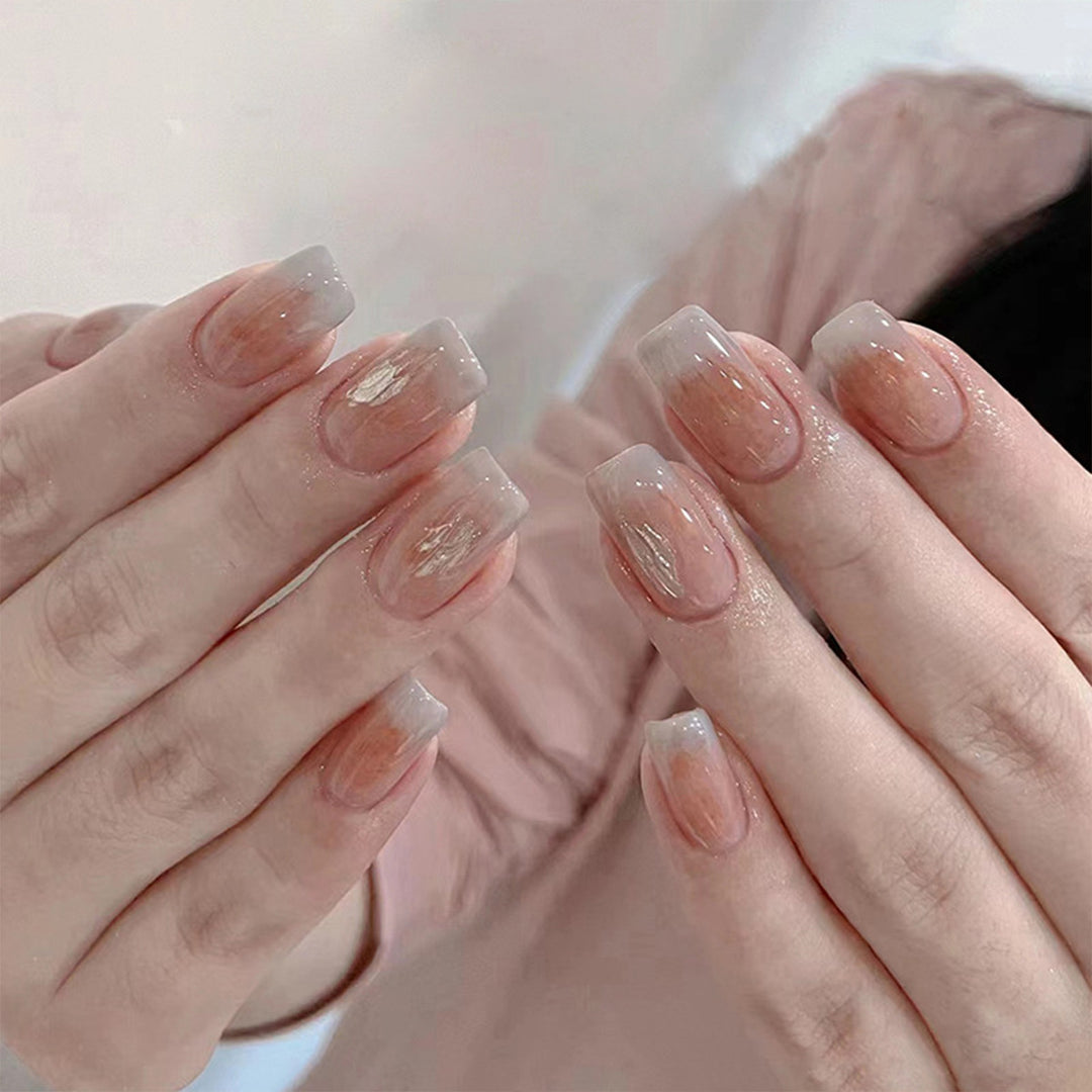 Elegant Glossy Press-On Nail Tips Bowlift