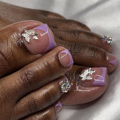 Nail art set with sparkling accents Bowlift