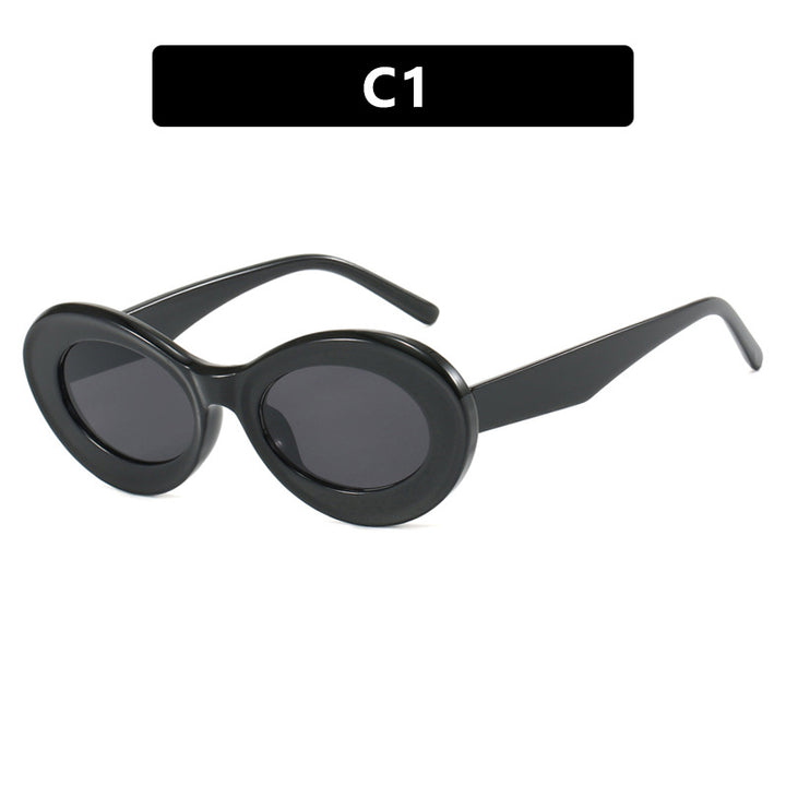 Women's oval sunglasses with modern lenses Bowlift