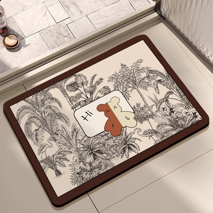 Artistic Cartoon Entrance Mat Bowlift