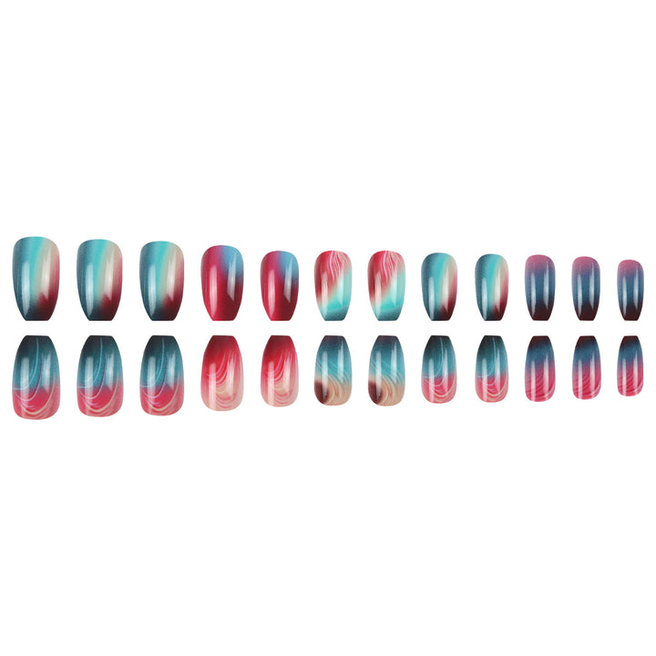 Artistic Ombre Press-On Nails Bowlift