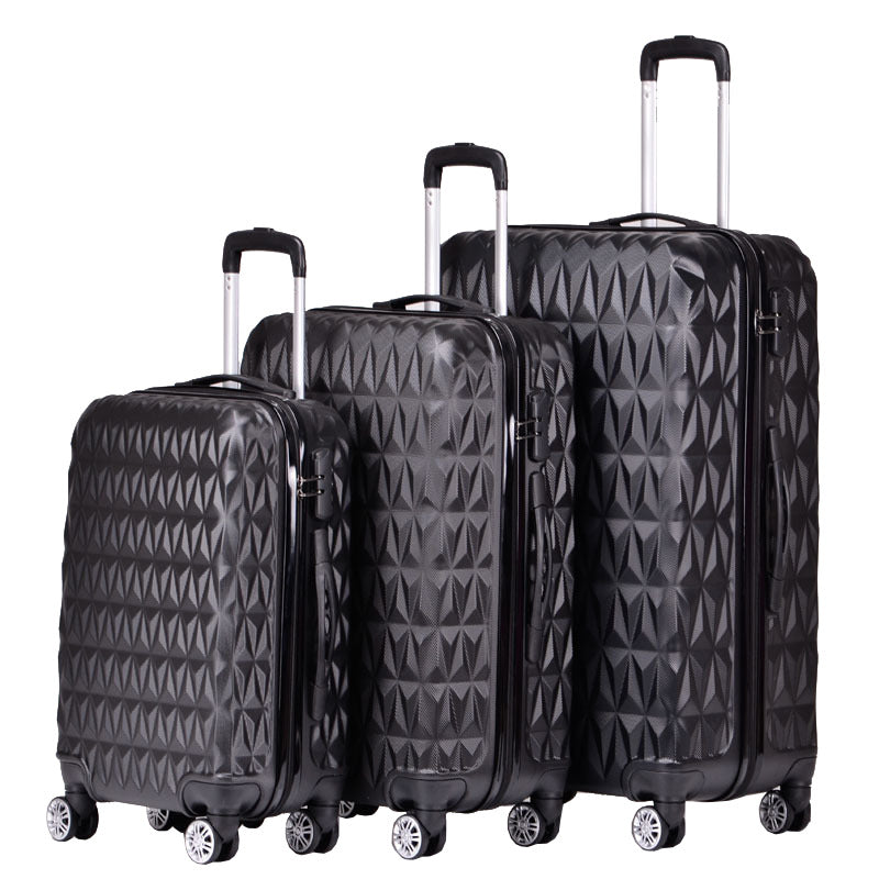 Unisex Textured Hard Shell Cabin Suitcase Bowlift