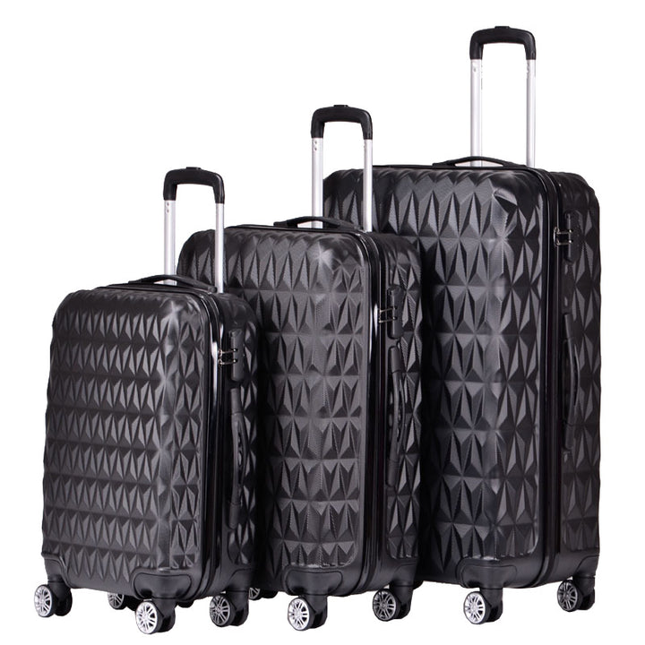 Unisex Textured Hard Shell Cabin Suitcase Bowlift