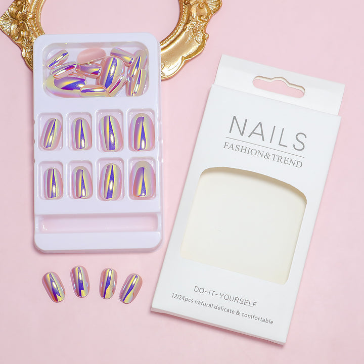 Premium Mirror Finish Press-On Nail Set Bowlift