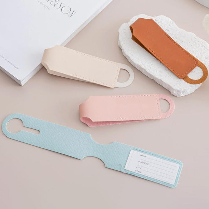 slim leather AirTag key tag protective case with keyring loop Bowlift