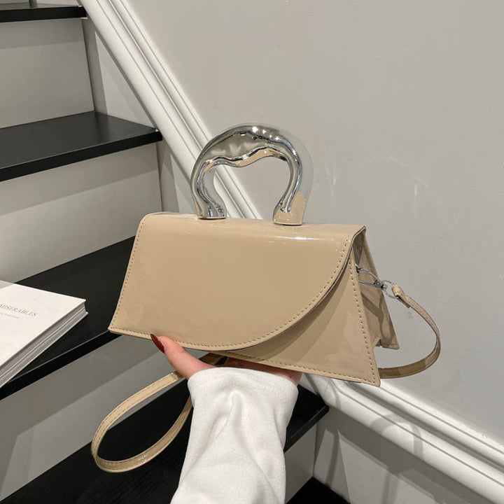 WoChic Patent Leather Handheld Purse Bowlift