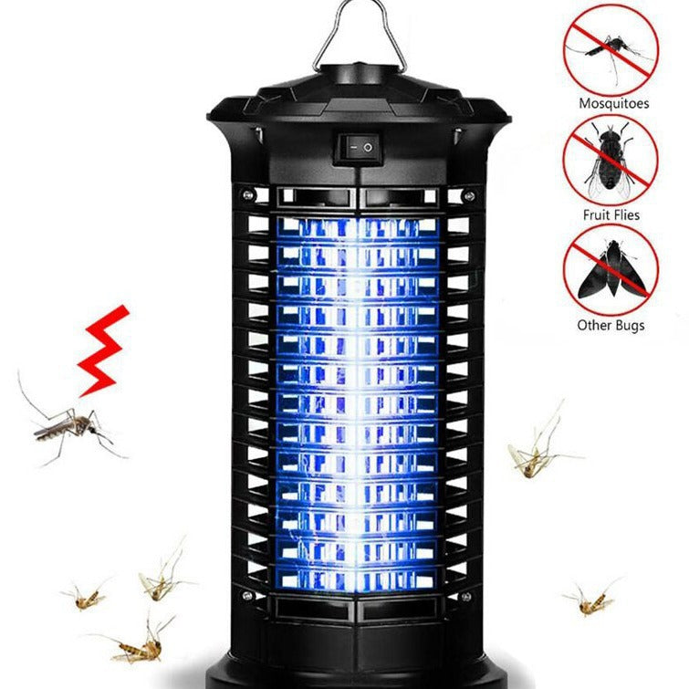 Electric UV Mosquito Zapper Lamp with Protective Cage Bowlift