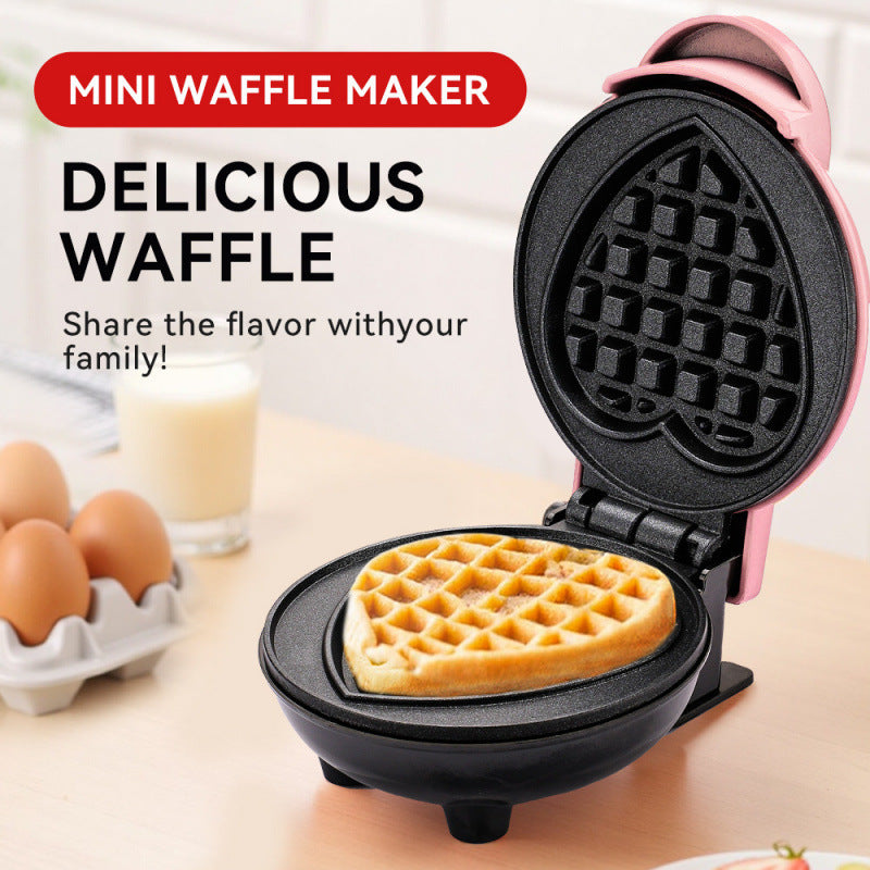 Heart-Shaped Mini Waffle Maker Bowlift