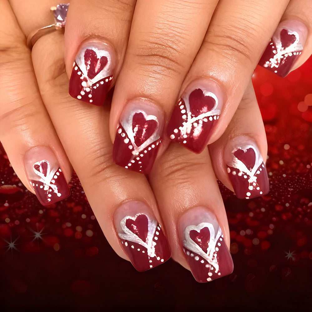 Heart-Themed Gel Nail Art Set Bowlift