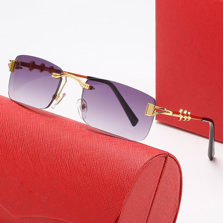 Women’s stylish retro sunglasses with luxurious metal frame and polarized lenses Bowlift