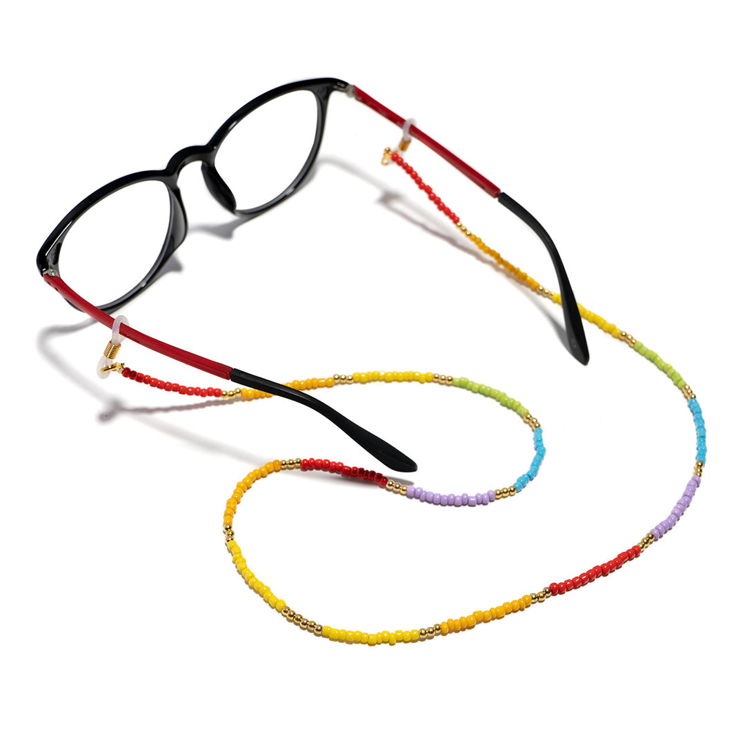 Colorful Beaded Eyewear Retainer Chain Bowlift