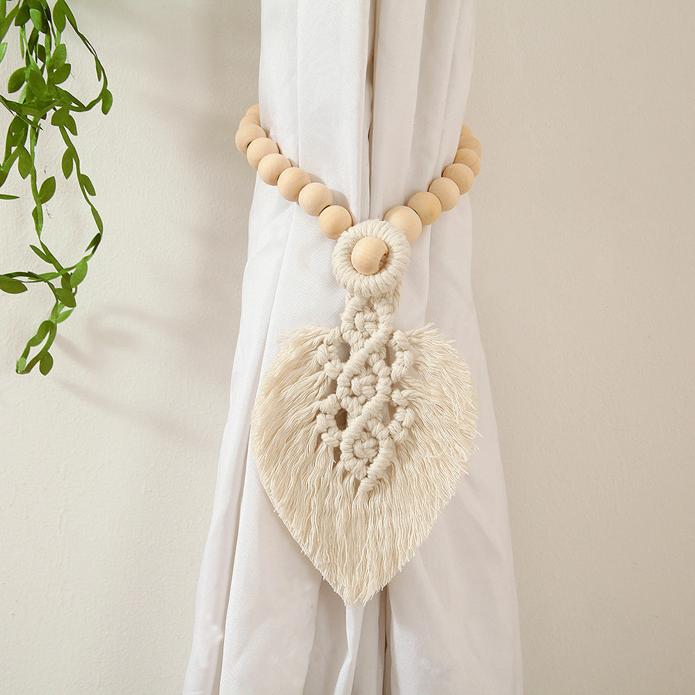 Macrame Curtain Tieback Holder Bowlift