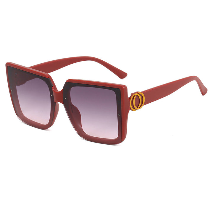 Women's square sunglasses with unique tire element Bowlift