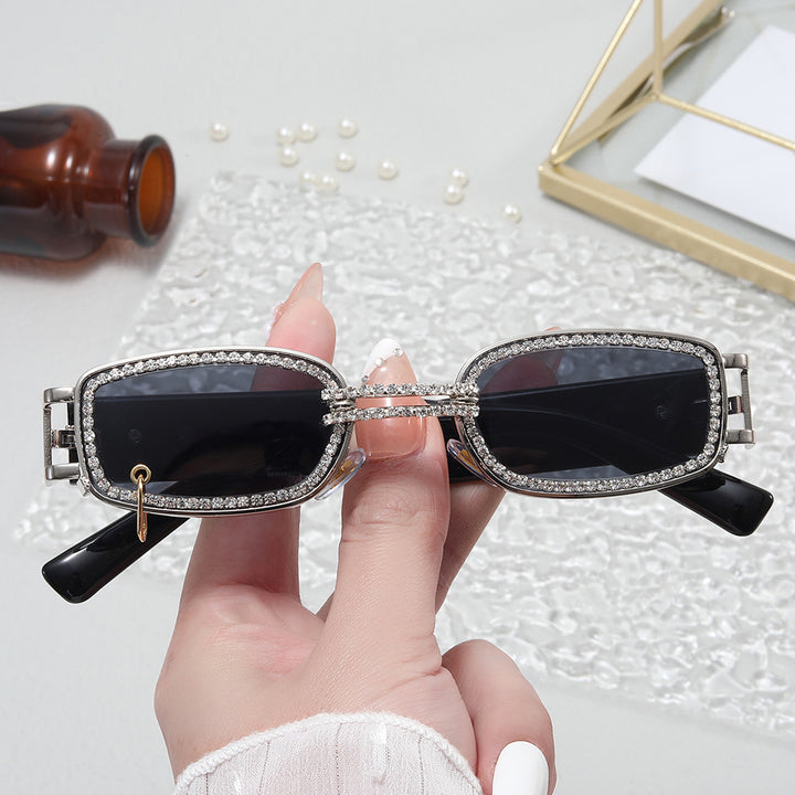 Women's stylish sunglasses with sparkling crystal frame Bowlift
