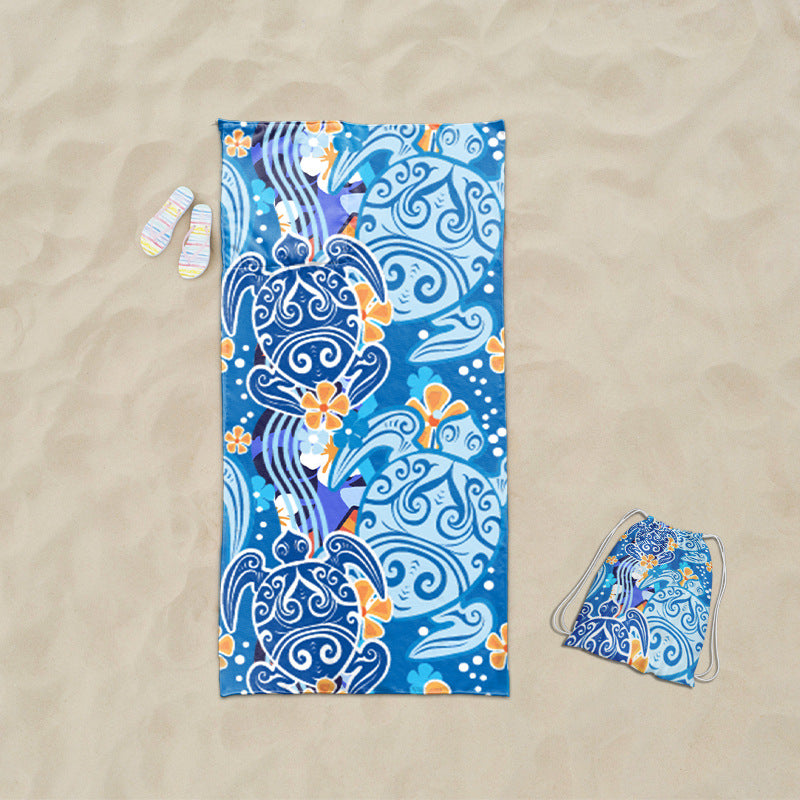Beach towel with exclusive sea turtle motif Bowlift