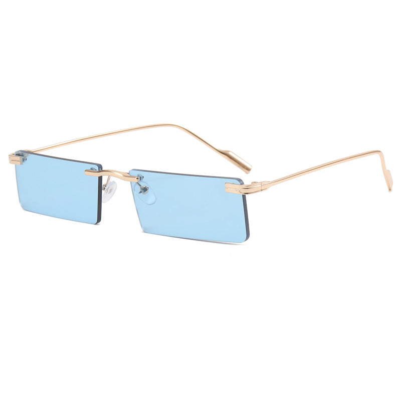 Women's Fashion Rectangular Sunglasses with Elegant Metal Frame Bowlift